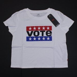 Women's Levi's "Vote" Graphic Tee (296740146) White - L